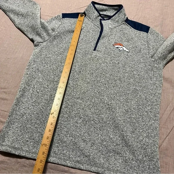 Denver Broncos NFL Team Apparel Men Size Large Pullover Sweatshirt Like New - Picture 7 of 7